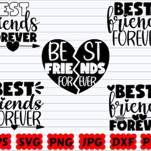 Best Friends Forever SVG | Best Friends SVG | BFF Svg | Bff Cut File | Best Friends Quote Svg | Best Friends Saying Svg | Best Friends Shirt