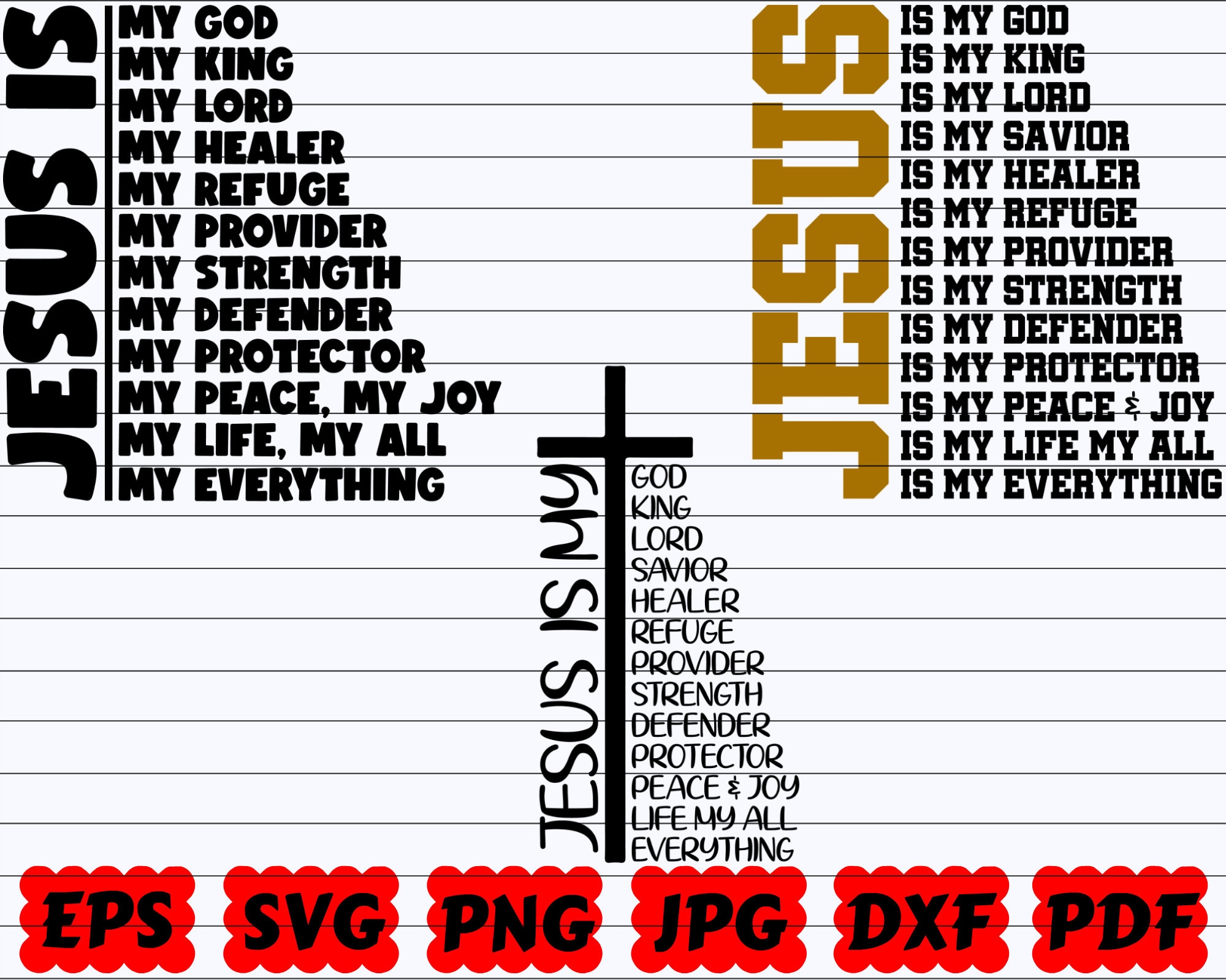 Jesus Is My SVG | Jesus SVG | Christian SVG | Religious Svg | Faith Svg | God Svg | Bible Svg | Scripture Svg | Blessed Svg| Bible Verse Svg