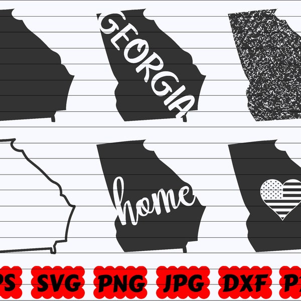 Georgia State SVG | Georgia SVG | Georgia Svg File | Georgia Cut File | Georgia  Silhouette | Georgia Clipart | US State Svg | States Svg