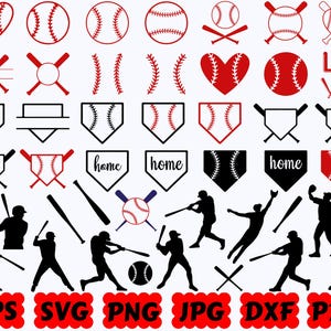 Baseball Silhouette | Baseball SVG | Sport SVG | Cut Files for Cricut & Silhouette | Svg Eps Dxf Png Jpg Pdf | Commercial Use
