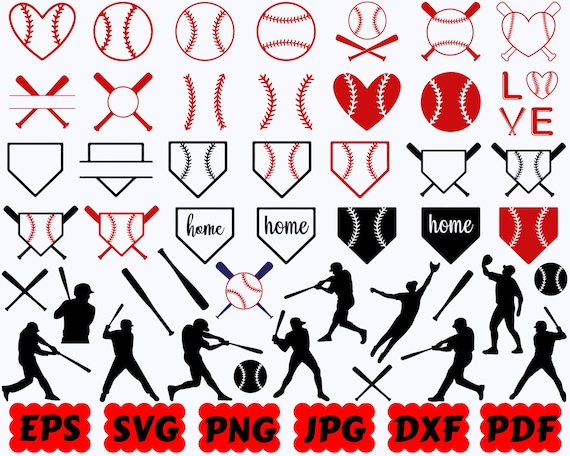 Baseball Silhouette | Baseball SVG | Sport SVG | Cut Files for Cricut & Silhouette | Svg Eps Dxf Png Jpg Pdf | Commercial Use