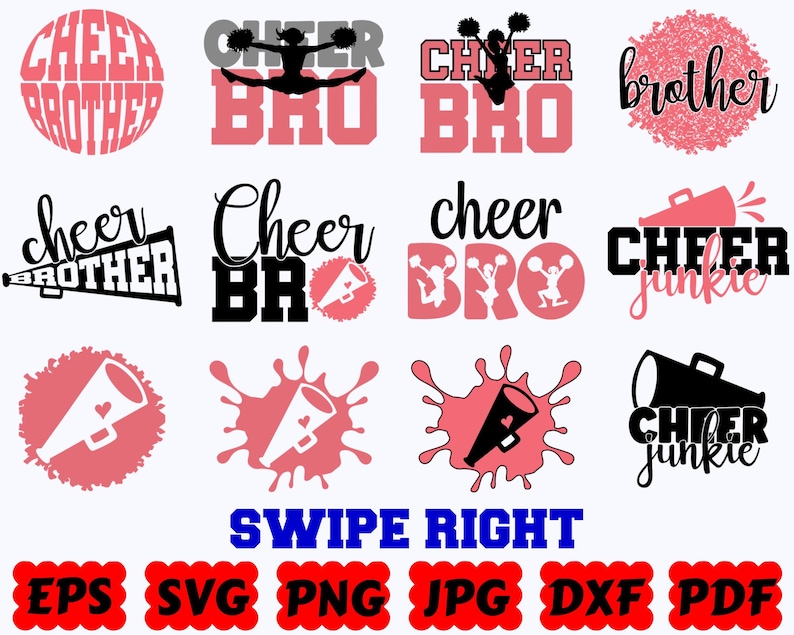 Cheer SVG | Cheerleader SVG | Cheer Mom SVG | Cheerleading Svg | Cheer Life Svg | Sport Svg | Cut Files for Cricut | Svg Eps Dxf Png Jpg image 5