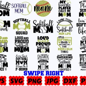 Sport Mama SVG | Sport SVG | Mama SVG | Schnittdateien für Cricut & Silhouette | Zitat | Spruch | Hemd | Svg Eps Dxf Png Jpg Pdf | Kommerzielle Nutzung Bild 7