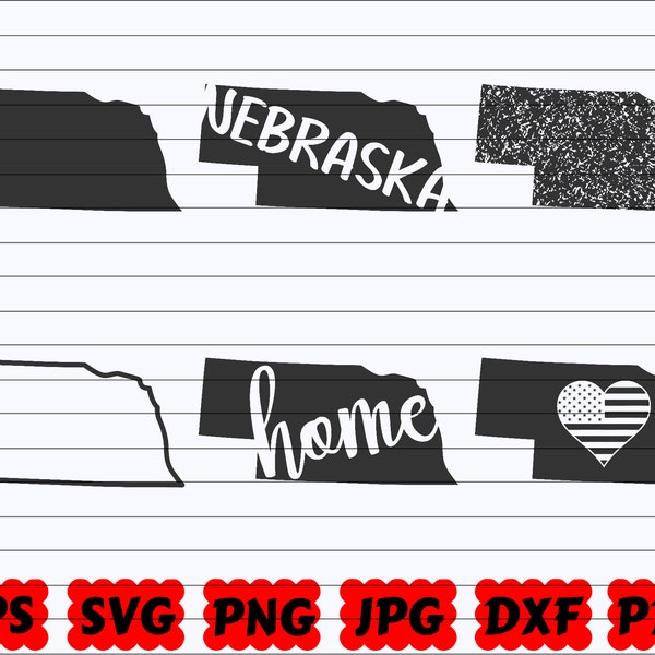 Nebraska State SVG | Nebraska SVG | Nebraska Svg File | Nebraska Cut File | Nebraska Silhouette | Nebraska Clipart| US State Svg| States Svg