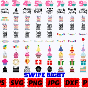 Birthday SVG Bundle | Happy Birthday SVG | Birthday Clipart | Birthday Cut Files | Birthday Quote SVG | Birthday Saying Svg | Birthday Shirt