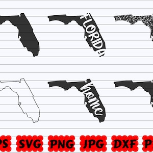 Florida State SVG / Florida SVG / Florida Svg File / Florida Cut File / Florida Silhouette / Florida Clipart / US State Svg / Stati Uniti Svg