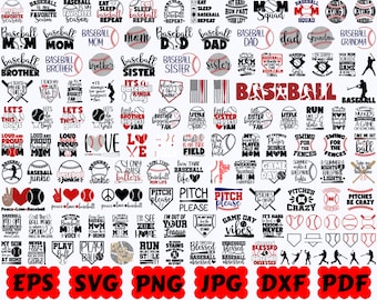 Baseball SVG | Maman de baseball SVG | Sport SVG | Baseball SVG | Fichiers coupés de baseball | Clipart de baseball | Citation de baseball Svg| Baseball disant Svg