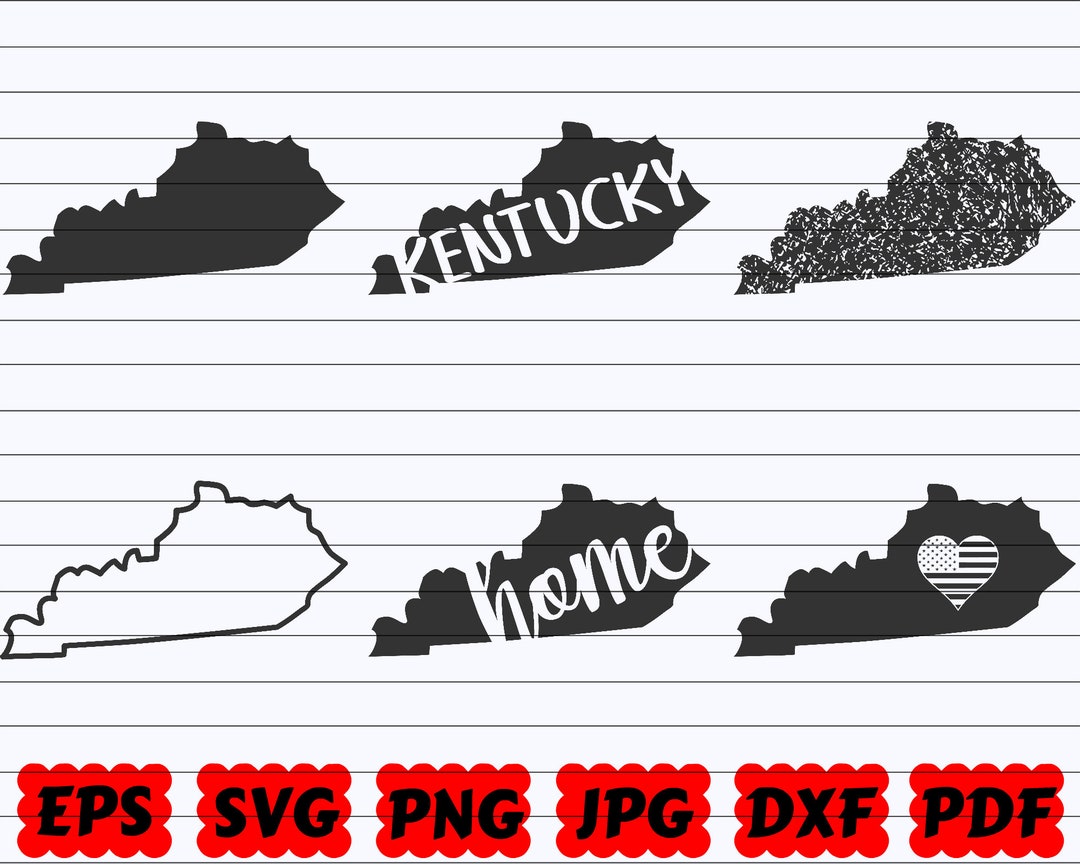 Kentucky State SVG Kentucky SVG Kentucky Svg File Kentucky Cut File ...