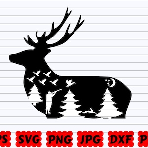 Deer Hunting SVG | Deer Hunt SVG | Deer SVG | Deer Design Svg | Deer Silhouette | Hunting Cut File | Hunting Design Svg | Hunting Sign Svg