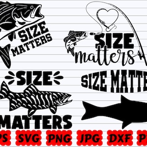La taille compte SVG | Pêche drôle SVG | Citation de pêche SVG | Fichiers de coupe de pêche | La taille compte pour dire Svg | La taille compte pour la conception Svg | Taille Svg