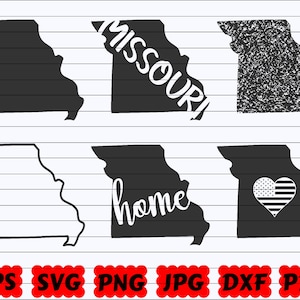Missouri State SVG | Missouri SVG | Missouri Svg File | Missouri Cut File | Missouri Silhouette | Missouri Clipart| US State Svg| States Svg