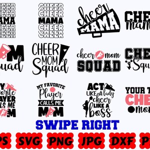 Cheer SVG | Cheerleader SVG | Cheer Mom SVG | Cheerleading Svg | Cheer Life Svg | Sport Svg | Cut Files for Cricut | Svg Eps Dxf Png Jpg image 3