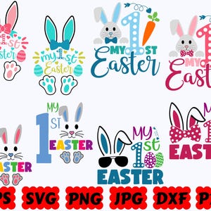 My First Easter SVG | My 1st Easter SVG | Easter SVG | Happy Easter Svg | Cut Files for Cricut & Silhouette | Svg Eps Dxf Png Jpg Pdf