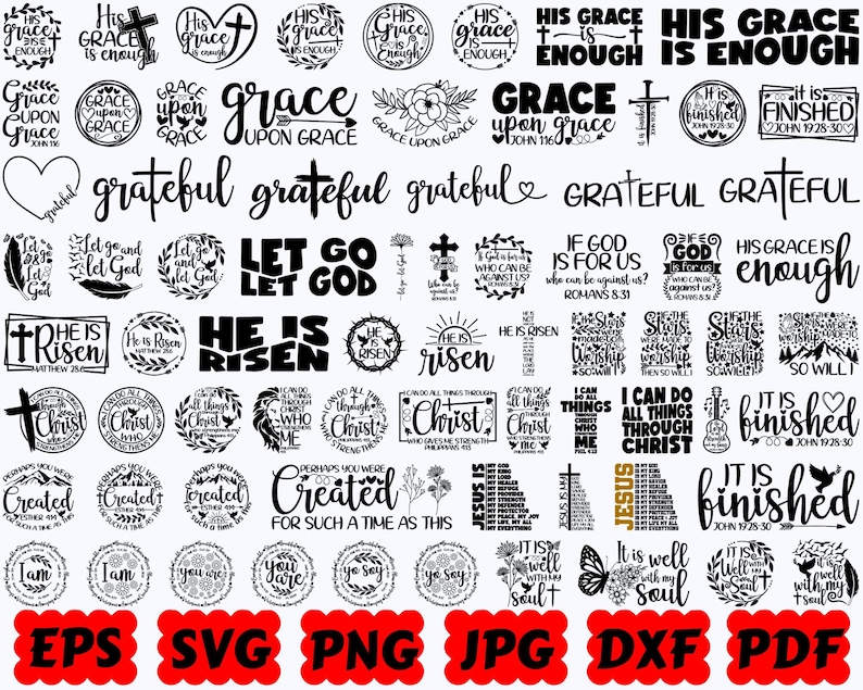 Religious SVG | Christian SVG | Jesus SVG | Bible Svg | God Svg | Faith Svg | Cut Files for Cricut & Silhouette | Svg Eps Dxf Png Jpg Pdf image 5