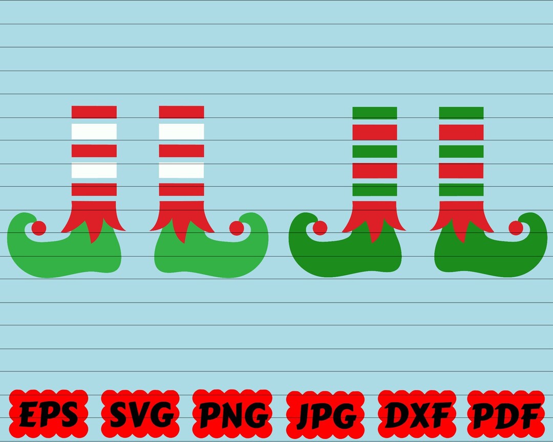 Elf Leg SVG Elf SVG Christmas Elf SVG Elf Clipart Elf Cut File