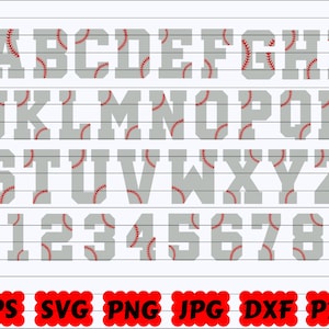 Baseball Font SVG | Baseball Alphabet SVG | Baseball Letters SVG | Baseball Alphabet With Stitches Svg | Sport Font Svg | Sport Alphabet Svg
