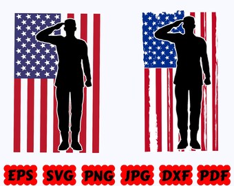 Soldier SVG | 4th Of July SVG | America SVG | Usa Svg | Cut Files for Cricut & Silhouette | Svg Eps Dxf Png Jpg Pdf | Commercial Use