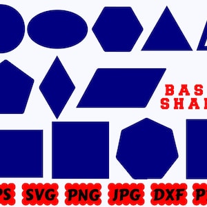 Basic Shape SVG | Label SVG | Badge SVG | Square Svg | Circle Svg | Rectangular Svg Cut Files for Cricut & Silhouette | Svg Eps Dxf Png Jpg