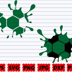 スプラッシュ サッカー SVG | スプラッシュ SVG | ペイント スプラッタ SVG | ペイント スプラッシュ SVG | サッカー カット ファイル | サッカー クリップアート | サッカー デザイン SVG | スポーツ クリップアート