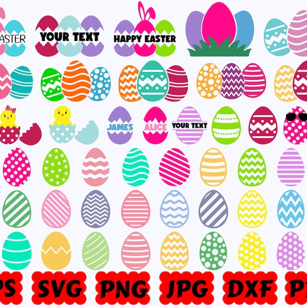 Easter Eggs SVG | Eggs SVG | Easter Eggs Cut File | Easter Eggs Clipart | Easter Eggs Silhouette | Eggs Cut File | Eggs Silhouette | Design