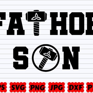 Father Son SVG | Father SVG | Son SVG | Super Dad Svg | Dad Superhero Svg | Father&#39;s Day Svg | Papa Svg | Hammer Svg | Son Cut File | Quote