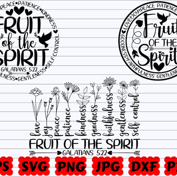 Fruit Of The Spirit SVG | Holy Spirit SVG | Spirit SVG | Religious Svg | Christian Svg | Jesus Svg | Faith Svg | God Svg | Bible Svg | Quote