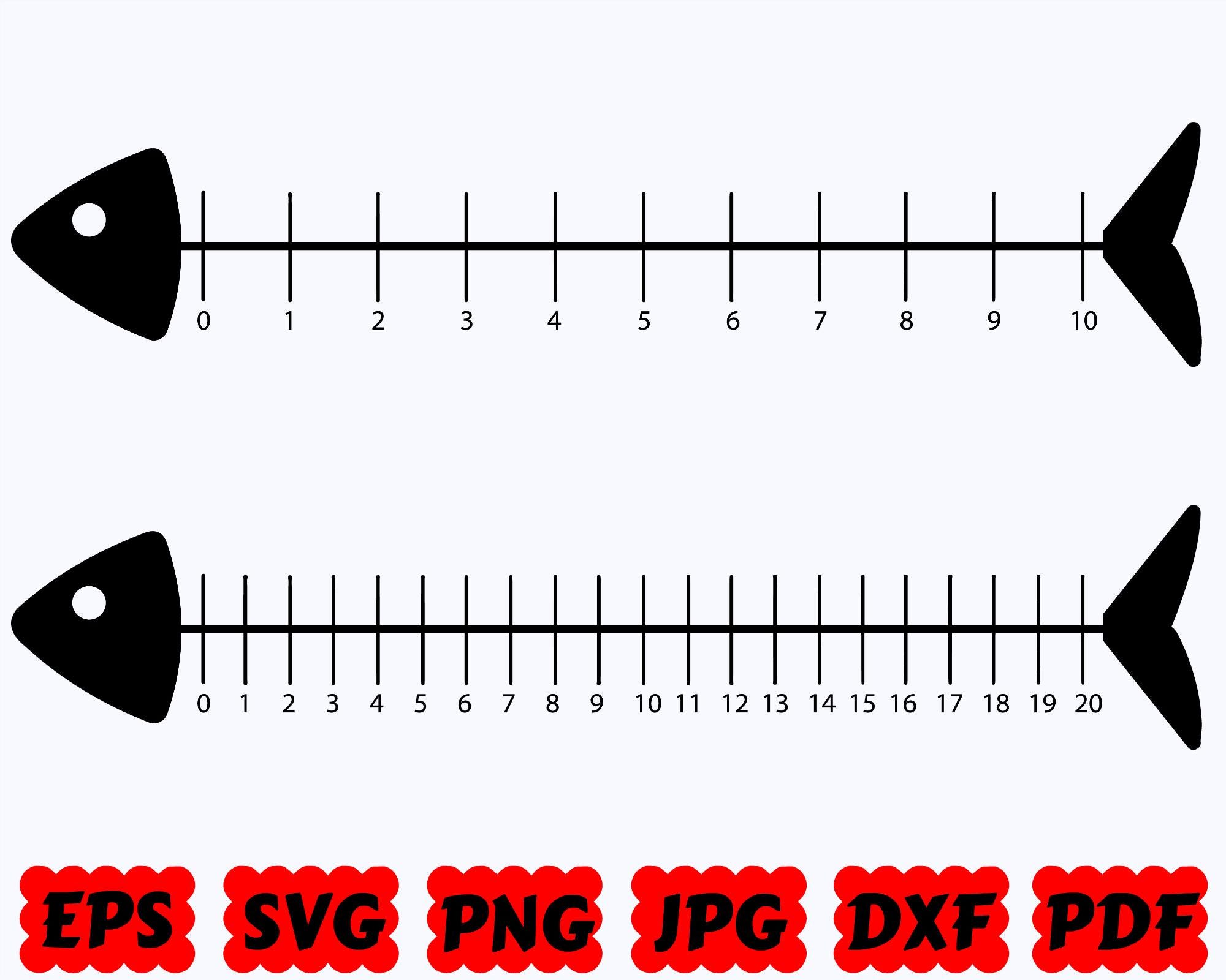 Fish Ruler Stl Fish Ruler SVG | Fishing SVG | Fisherman SVG | Fish Svg | Cut Files for ...