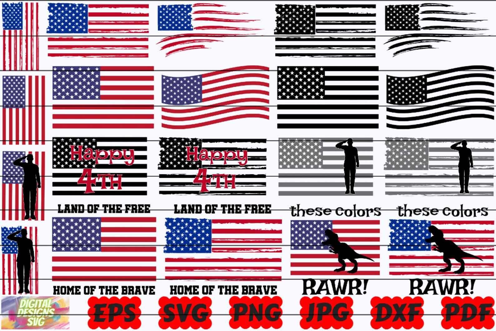American Flag SVG USA Flag SVG 4th of July Svg Flag Svg - Etsy