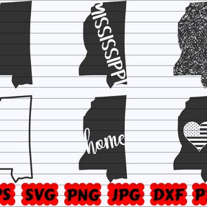 Mississippi State SVG | Mississippi SVG | Mississippi Svg File | Mississippi Cut File | Mississippi Silhouette | US State Svg | States Svg