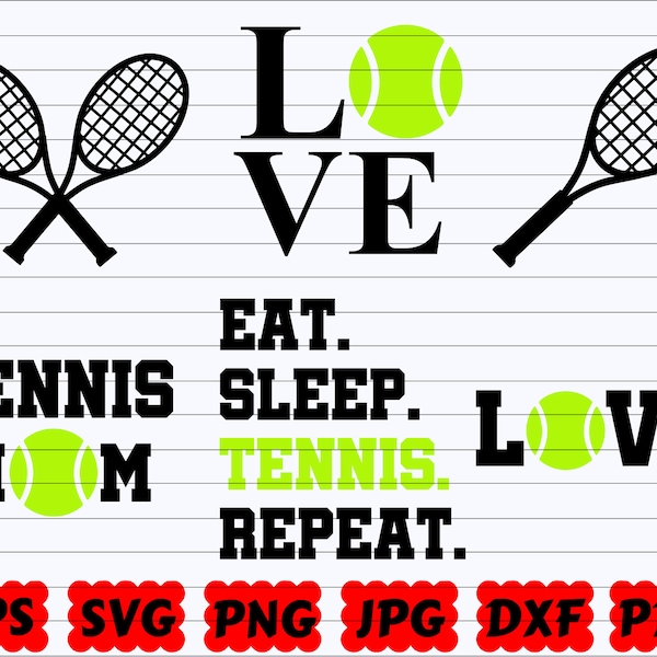Tennis SVG | Tennis Bundle SVG | Tennis Cut Files | Tennis Clipart | Tennis Silhouette | Sport Svg | Tennis Mom Svg | Tennis Racket Svg