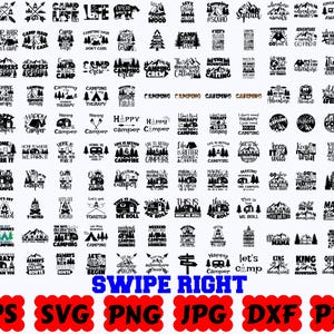 Camping SVG | Camp SVG | Happy Camper Svg | Adventure Svg | Camp Life Svg | Camper Svg | Cut Files for Cricut & Silhouette | Eps Dxf Png Jpg