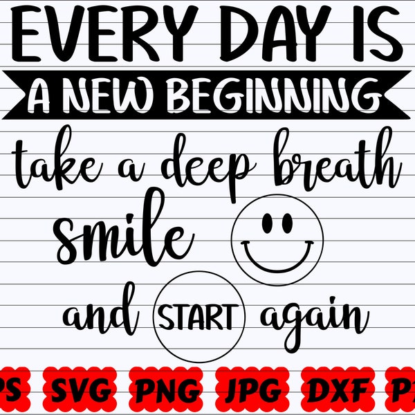 Targa In Metallo Floreale Con Frase Ispiratrice "Everyday Is A New Beginning" | 20x30 Cm | Decorazione Retrò Per Parete, Giardino, Cucina, Camera Da Letto