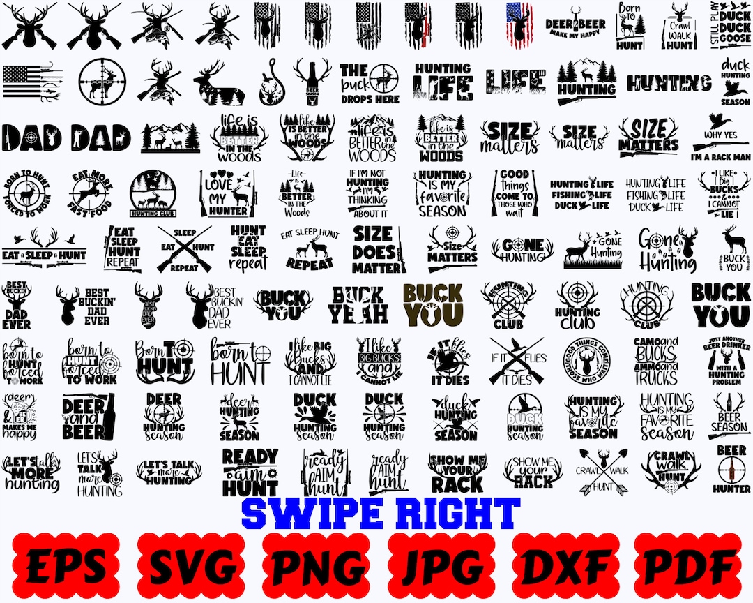 150 Hunting SVG Hunting Life SVG Hunter SVG Hunting Cut File Hunting ...