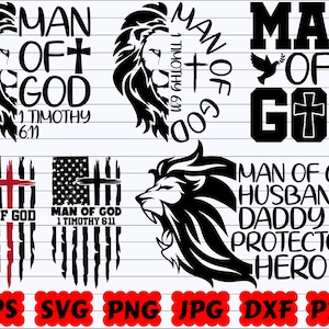 Man Of God SVG | God SVG | Religious SVG | Christian Svg | Jesus Svg | Faith Svg | Bible Svg | Scripture Svg | Blessed Svg | Bible Verse Svg