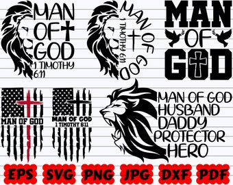 Man Of God SVG | God SVG | Religious SVG | Christian Svg | Jesus Svg | Faith Svg | Bible Svg | Scripture Svg | Blessed Svg | Bible Verse Svg