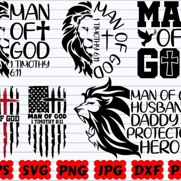 Man Of God SVG | God SVG | Religious SVG | Christian Svg | Jesus Svg | Faith Svg | Bible Svg | Scripture Svg | Blessed Svg | Bible Verse Svg