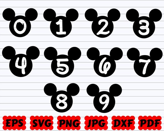 Free Free Disney Numbers Svg 55 SVG PNG EPS DXF File