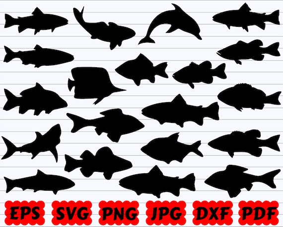 Download Fish Svg Fish Svg Bundle Fish Silhouette Fish Cut File Etsy