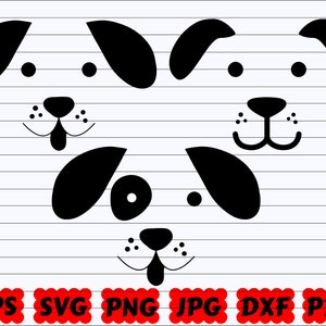 Hondengezicht SVG Schattige Hond SVG Puppy SVG Hond Gezicht Clipart Puppy Hond Svg Puppy Gezicht Svg Dog Face Cut-bestand Hondenkop Svg Leuke Svg afbeelding 1