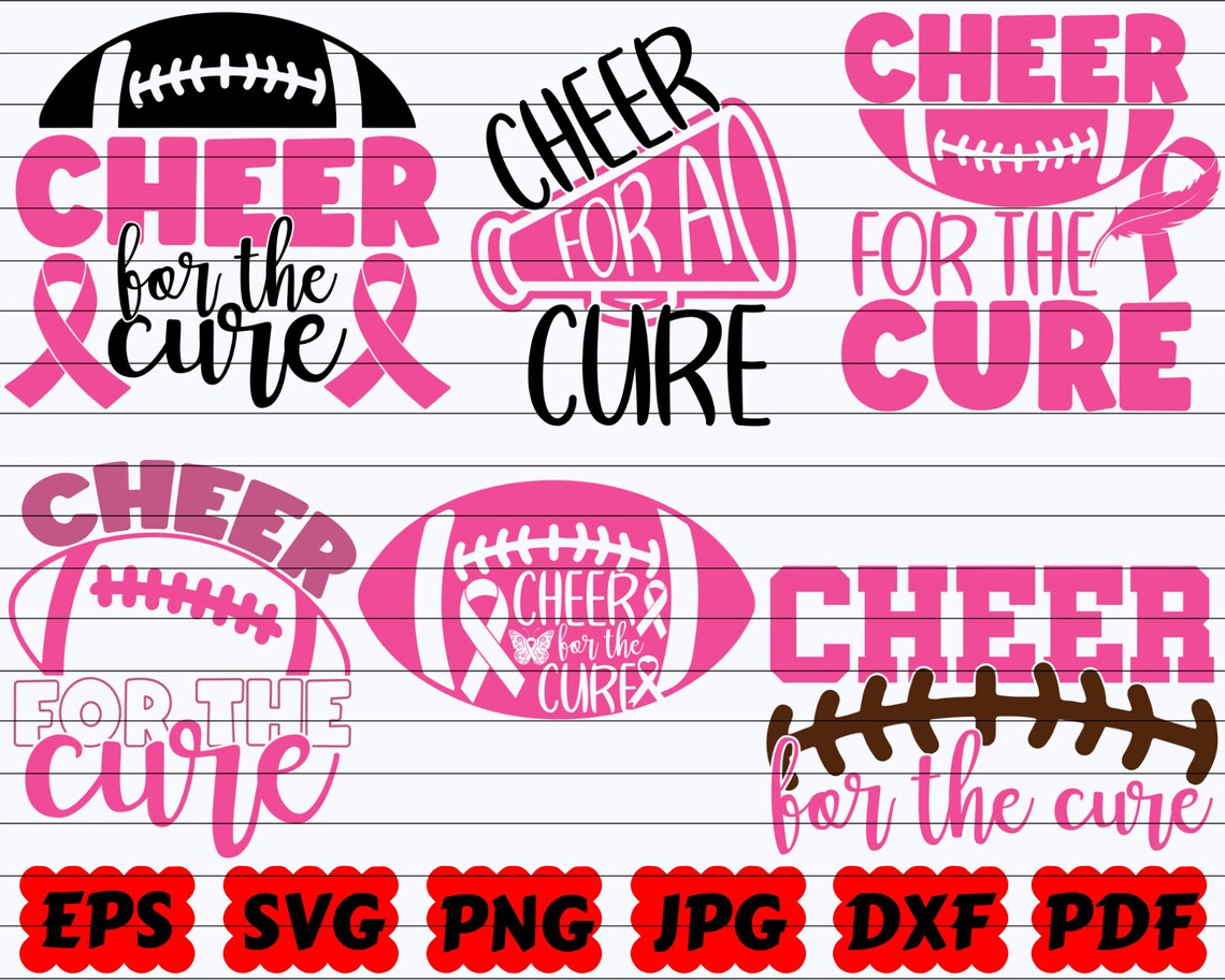 Cheer for the Cure SVG Cancer Cure SVG Cancer Awareness - Etsy