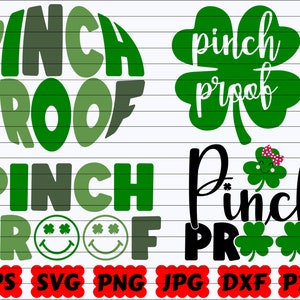 Pinch Proof SVG | Pinch SVG | Proof SVG | Irish Svg | Shamrock Svg | Clover Svg | Leprechaun Svg | Lucky Svg | St Patrick&#39;s Day Cut File Png