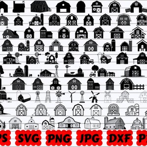 Barn SVG | Farm Barn SVG | Farmhouse SVG | Farm Life Svg | Farming Svg | Farm Animals Svg | Barn Cut Files | Barn Silhouette | Barn Clipart