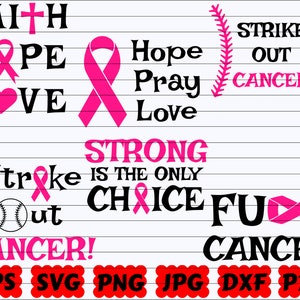 Cancer Awareness SVG | Cancer SVG | Cancer Survivor SVG | Cancer Cut File | Breast Cancer Svg | Fight Cancer Svg | Hope Svg | Cancer Quote