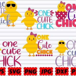 One Cute Chick SVG | Cute Chick SVG | Chick SVG | Easter Chick Svg | Easter Cut File | Easter Quote Svg | Easter Saying Svg | Easter Design
