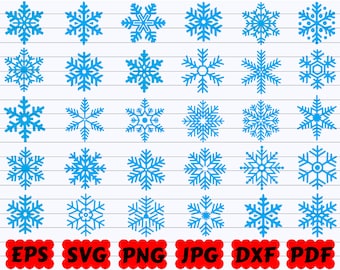 Snowflake SVG | Snowflake Bundle SVG | Snowflake Clipart | Christmas Snowflake SVG | Christmas Svg | Snowflake Cricut | Christmas Clipart