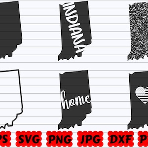 Indiana State SVG | Indiana SVG | Indiana Svg File | Indiana Cut File | Indiana Silhouette| Indiana Clipart| US State Svg| United States Svg