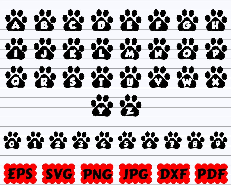 Download Letter Svg Font Svg Alphabet Svg Paw Alphabet Svg Number Svg Dog Paw Svg Animal Print Font Animal Alphabet Svg Paw Svg Collage Visual Arts Safarni Org