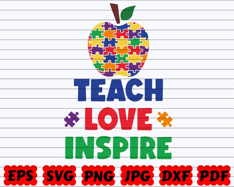 Download Apple Teacher Svg Teach Love Inspire SVG Teacher Cut File ...