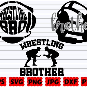 Fratello di wrestling SVG / Fratello di wrestling SVG / Famiglia di wrestling SVG / Fratello Svg / Fratello di wrestling File di taglio / Clipart di wrestling / Design Svg