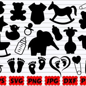 Baby Shower SVG | Shower SVG | Baby Shower SVG Bundle | Baby Cut File | Baby Design Svg | Baby Silhouette| Feet Svg| Toddler Svg| Cute Baby